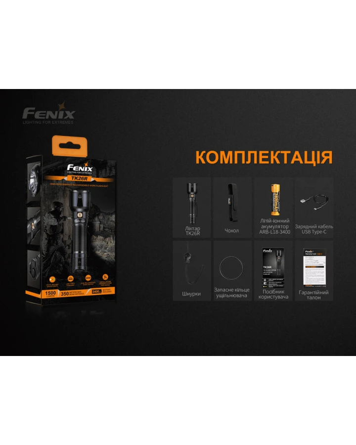 Ліхтар ручний Fenix TK26R