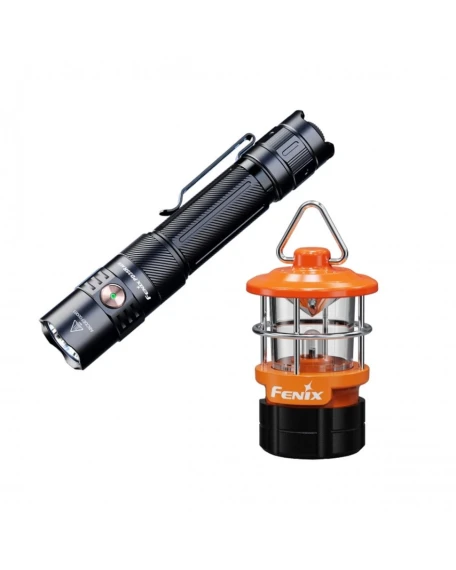 Ліхтар тактичний ручний Fenix PD35R ACE LED 2000 лм + наключний ліхтар CL01 (помаранчевий) | Лімітована серія