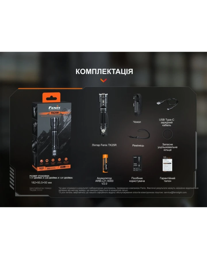 Ліхтар ручний Fenix TK25R
