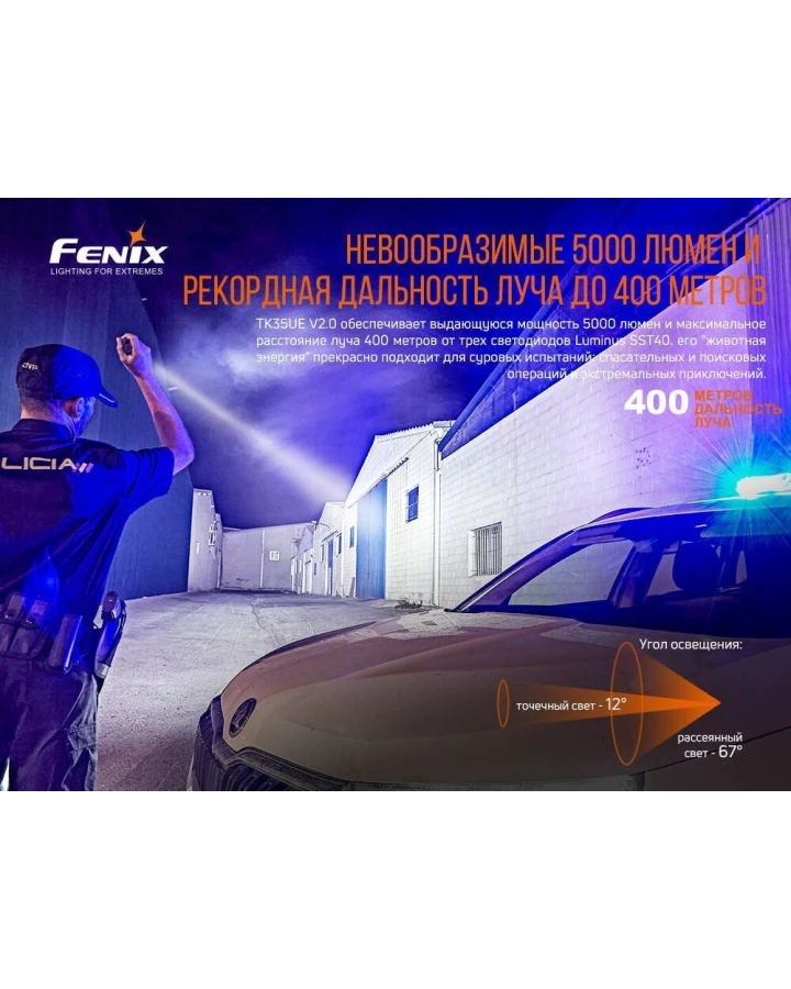 Ліхтар ручний Fenix TK35UE V2.0