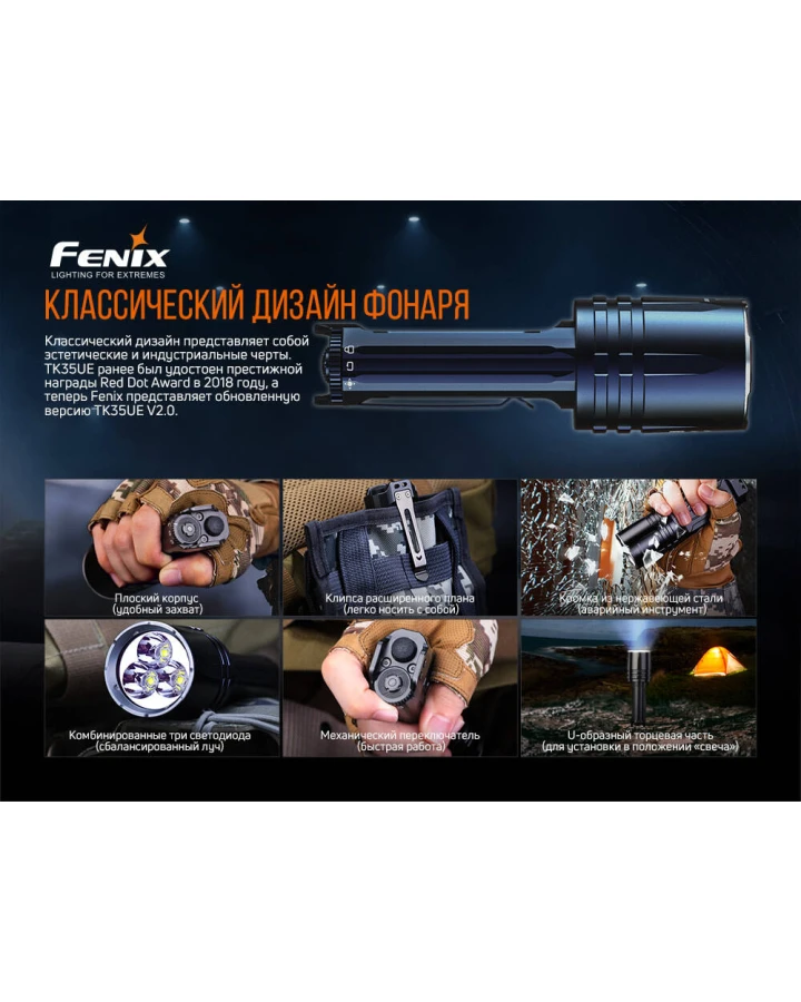 Ліхтар ручний Fenix TK35UE V2.0