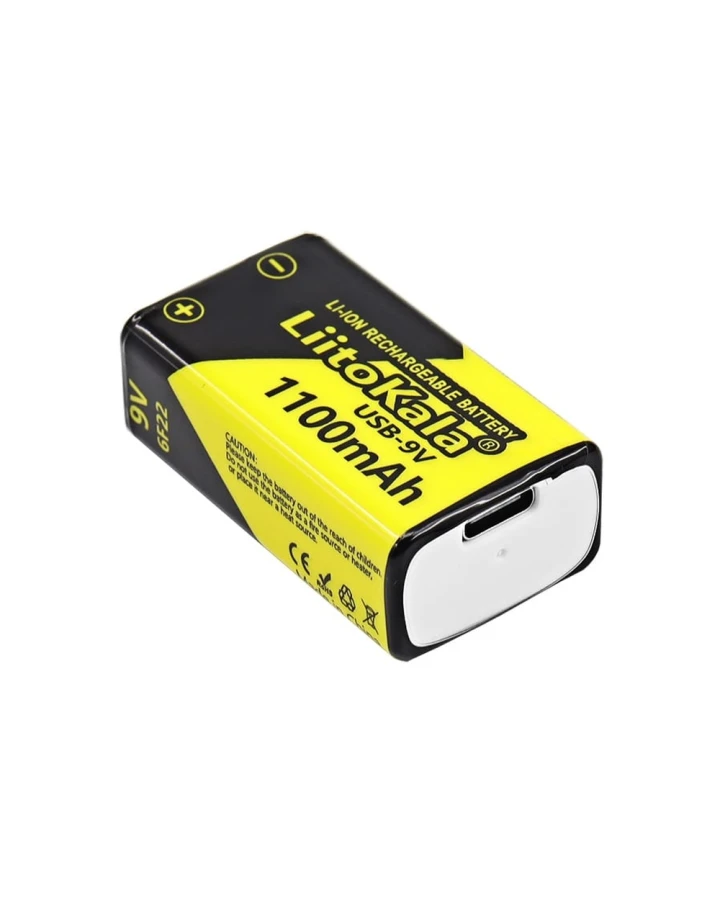 Акумулятор LiitoKala Lii-USB-9V type-C 1100mah