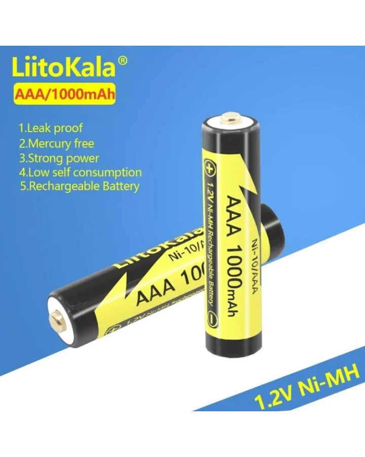 Акумулятор LiitoKala Ni-10/AAA 1.2V AAA 1000mAh battery