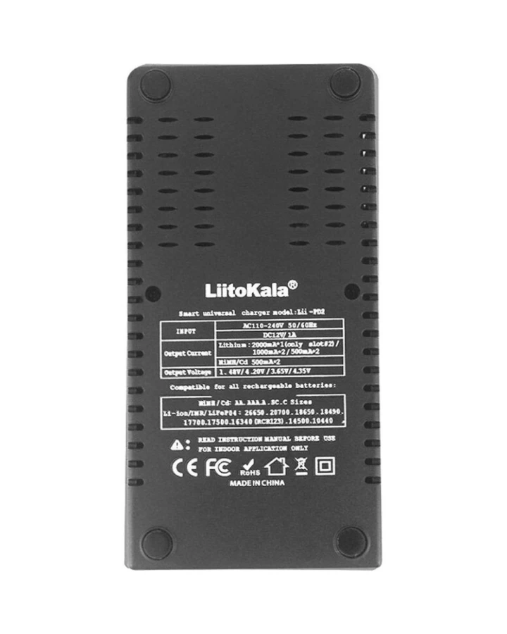 Зарядний пристрій Liitokala Lii-PD2+car EU charger