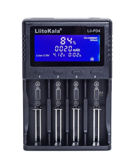 Зарядний пристрій Liitokala Lii-PD4+car EU charger