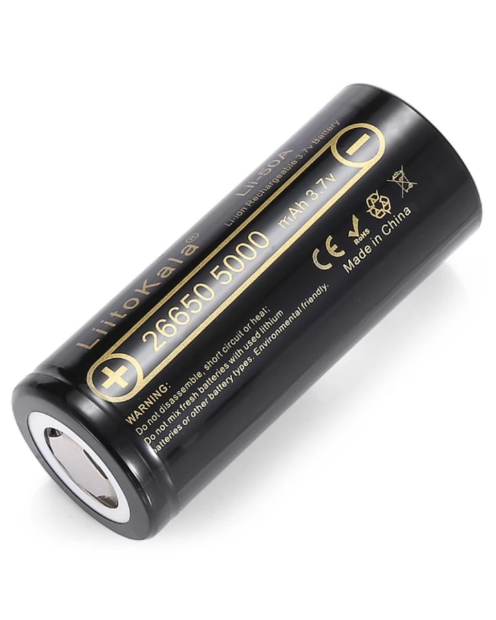 Акумулятор Liitokala Lii-50A 5000 mAh 20A 26650 Li-ion