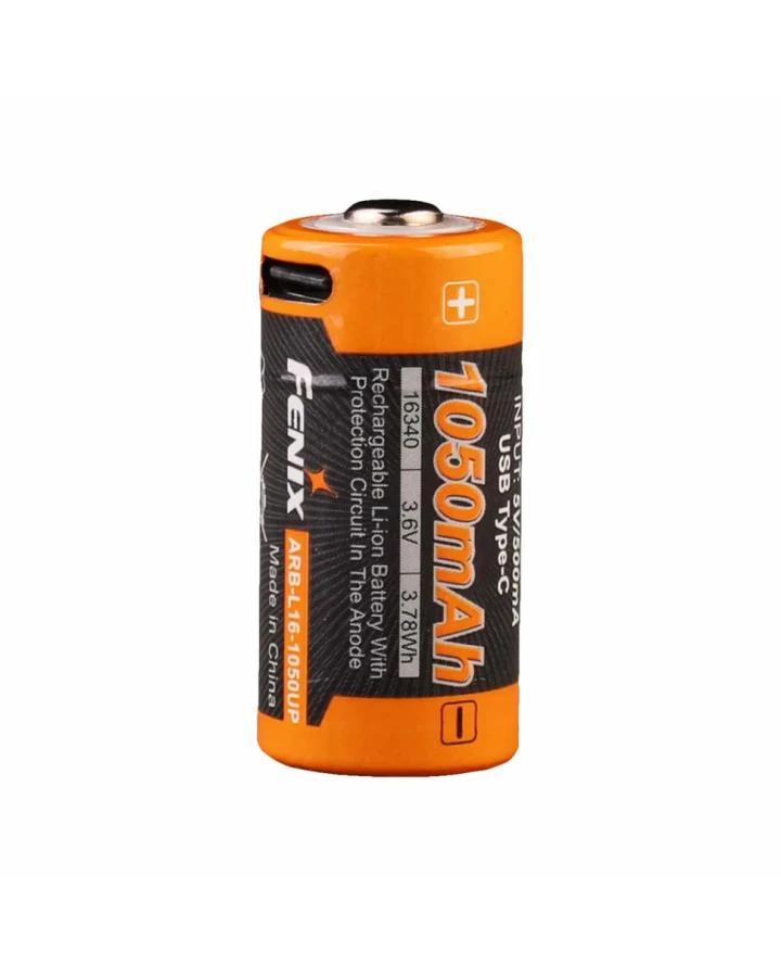 Акумулятор 16340 Fenix (1050 mAh) Type-C