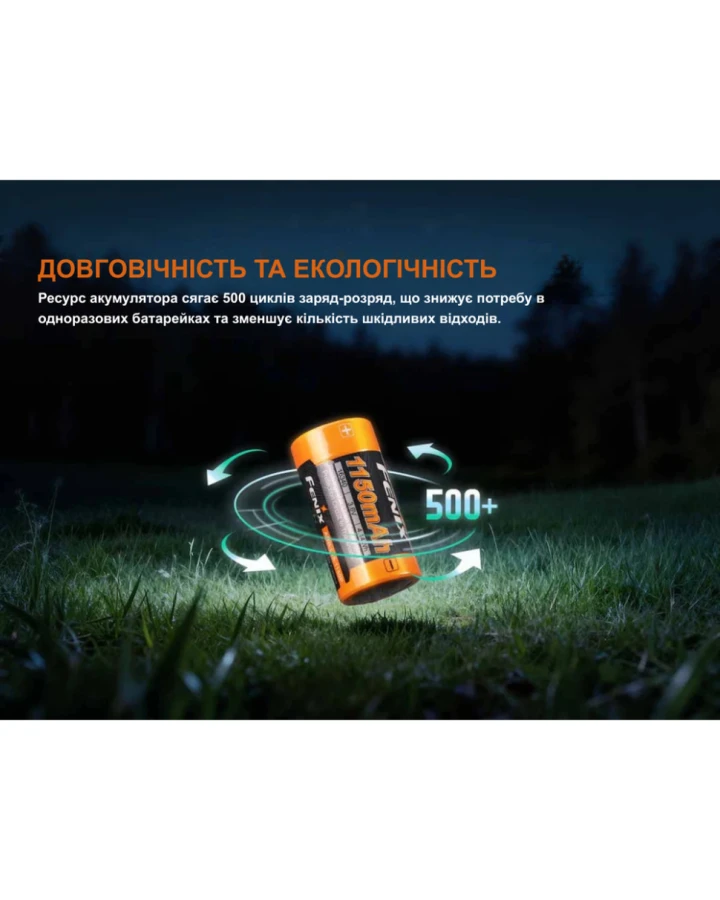Акумулятор 16340 Fenix (1150 mAh)