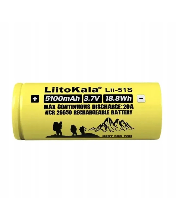 Акумулятор Liitokala Lii-51S-PCB 5100 mAh 20A 26650 Li-ion