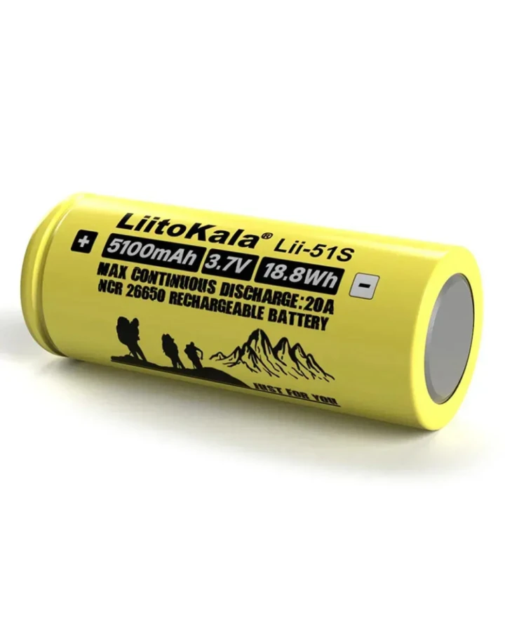 Акумулятор Liitokala Lii-51S-PCB 5100 mAh 20A 26650 Li-ion