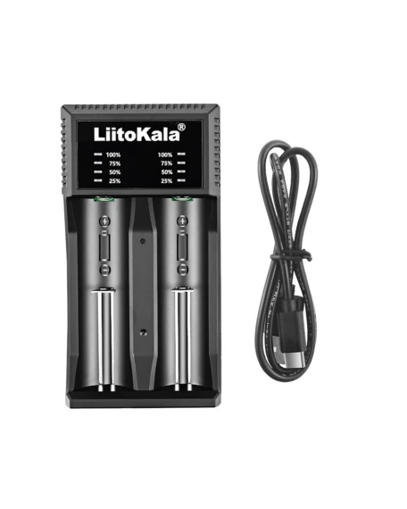 Зарядний пристрій Liitokala Lii-C2, Ni-Mh/Li-ion/Li-Fe, Micro USB, LED