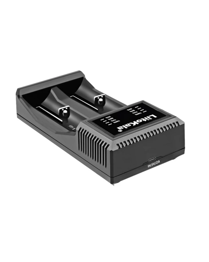 Зарядний пристрій Liitokala Lii-C2, Ni-Mh/Li-ion/Li-Fe, Micro USB, LED