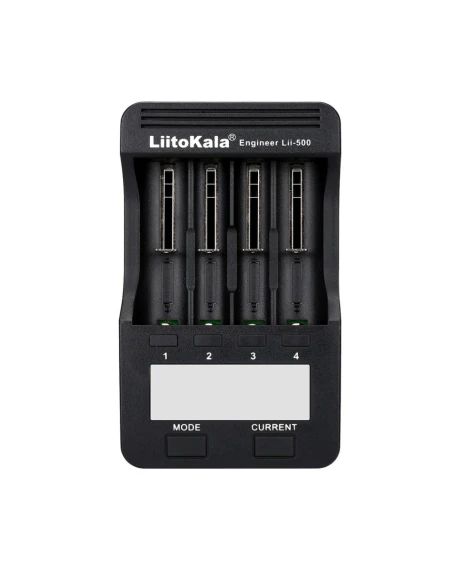 Зарядний пристрій Liitokala Lii-500, 4 канала, Ni-Mh/Li-ion, 220V/12V, Powerbank, Test, LCD, Box