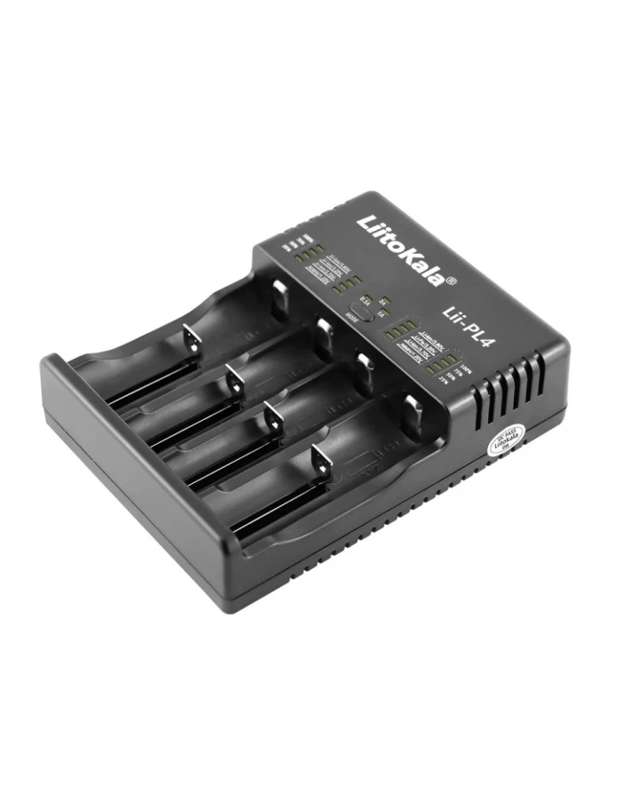 Зарядний пристрій Liitokala Lii-PL4, 4 канала, Ni-Mh/Li-ion/LiFePO4, 220V/12V, LED, Box