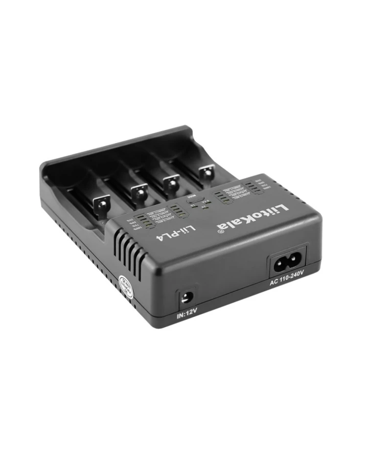 Зарядний пристрій Liitokala Lii-PL4, 4 канала, Ni-Mh/Li-ion/LiFePO4, 220V/12V, LED, Box