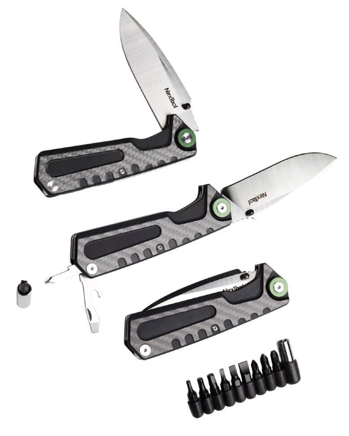 Багатофункціональний ніж Xiaomi NexTool 3 в 1 NE20021 Black (6945064210863)