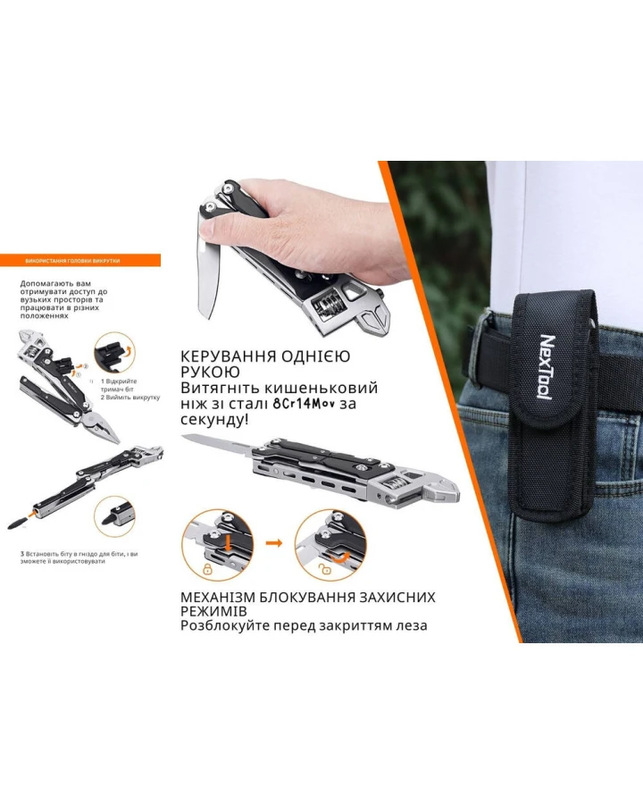 Мультитул NexTool Wrench W4
