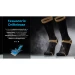 Шкарпетки водонепроникні Dexshell Hytherm Pro Socks, розмір S (36-38), чорні з коричневою смугою