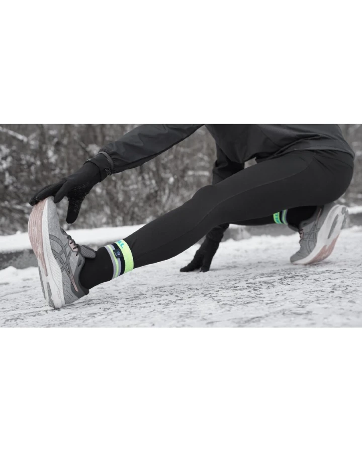 Шкарпетки водонепроникні Dexshell Pro visibility Cycling, р-р XL (47-49), з зеленою смугою