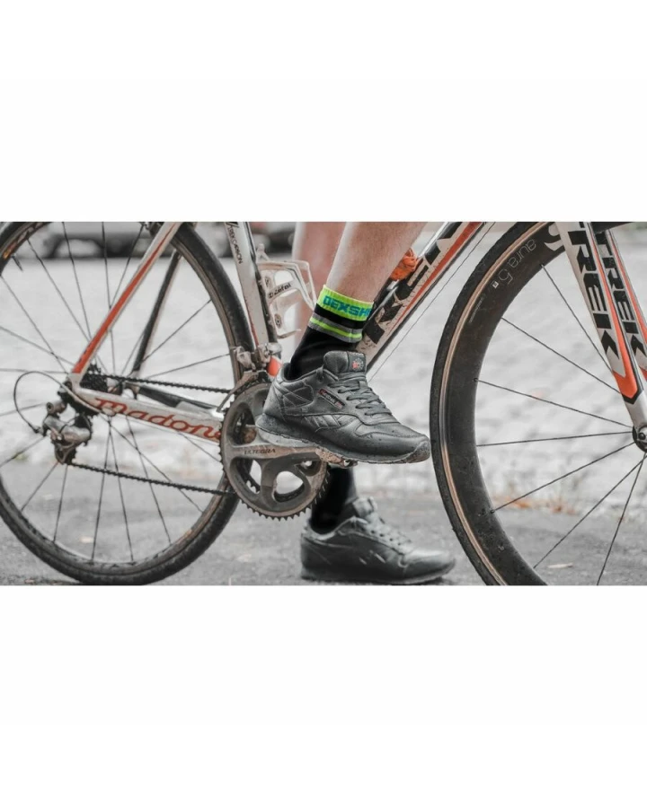 Шкарпетки водонепроникні Dexshell Pro visibility Cycling, р-р XL (47-49), з зеленою смугою