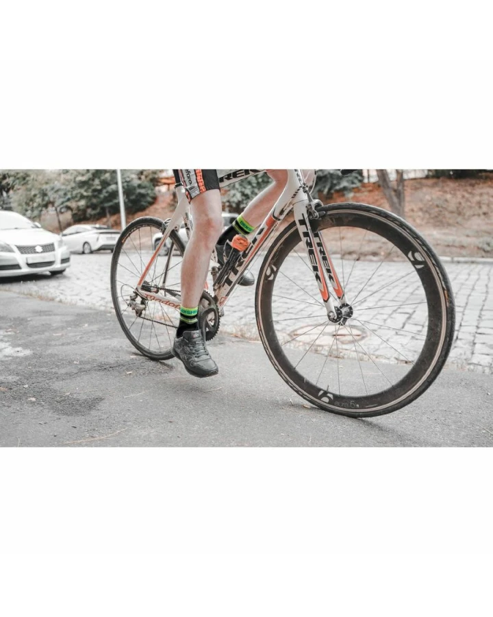 Шкарпетки водонепроникні Dexshell Pro visibility Cycling, р-р XL (47-49), з зеленою смугою