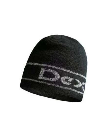 Шапка водонепроникна Dexshell Beanie Reflective Logo чорна з лого L/XL 58-60 см