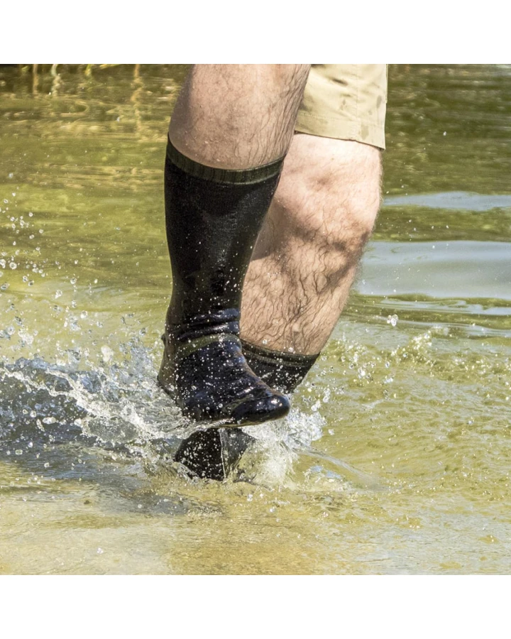 Шкарпетки водонепроникні Dexshell Trekking, р-р L, з зеленою смужкою