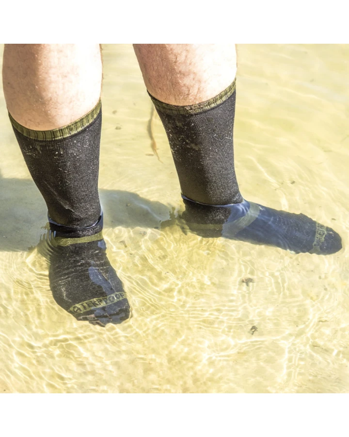 Шкарпетки водонепроникні Dexshell Trekking, р-р ХL, з зеленою смужкою