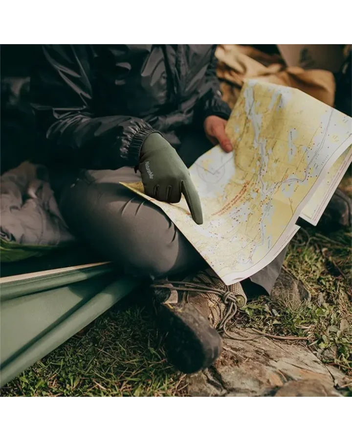 Рукавички трикотажні з покращеним хватом Naturehike NH20FS032, розмір L, чорні