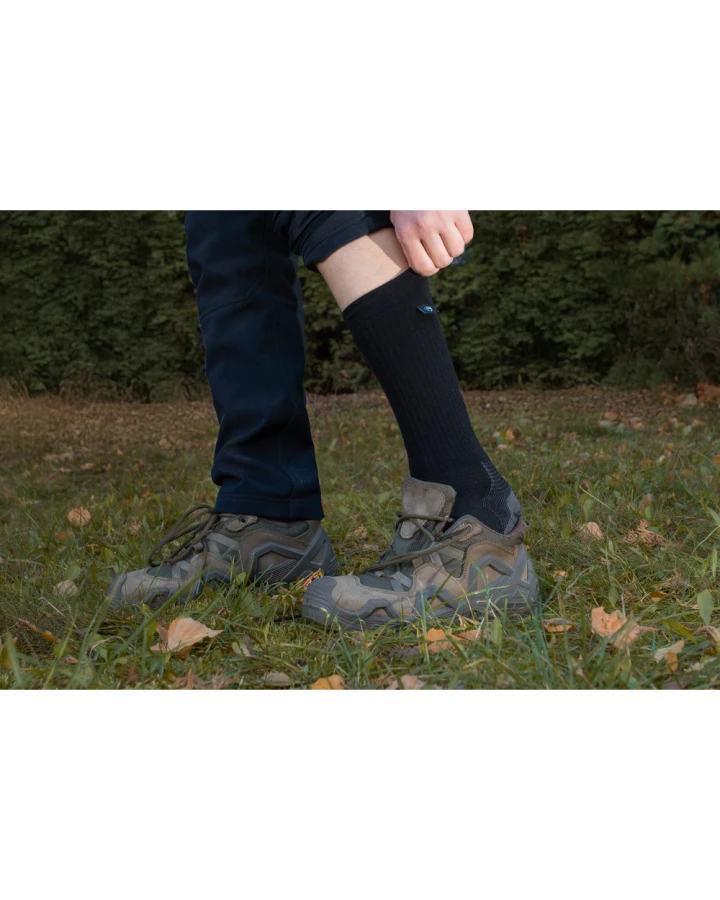 Шкарпетки Dexshell Terrain Walking 2.0 Socks, чорно-сірі, розмір S (36-38)
