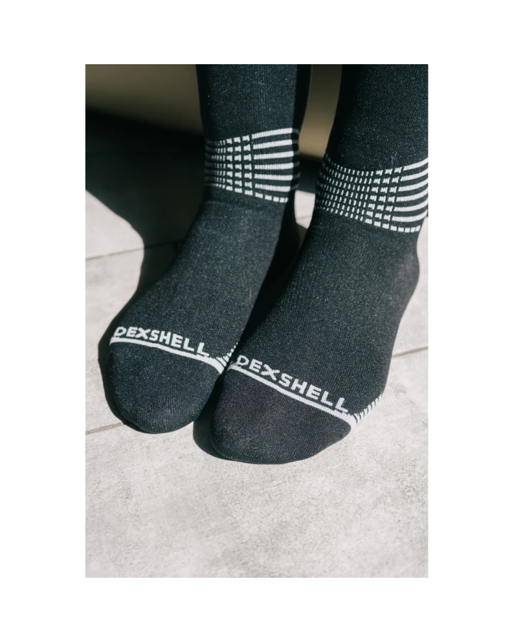 Водонепроникні шкарпетки Dexshell Longlite Socks 2.0, блакитні полоски, розмір XL (47-49)