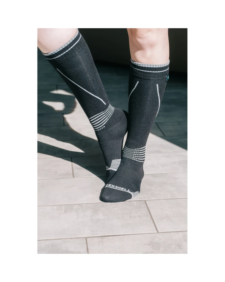 Водонепроникні шкарпетки Dexshell Longlite Socks 2.0, блакитні полоски, розмір XL (47-49)