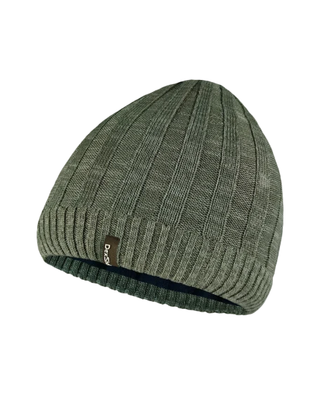 Водонепроникна шапка Dexshell Heathered Rib Knit Beanie, onesize (56-58 см), хакі