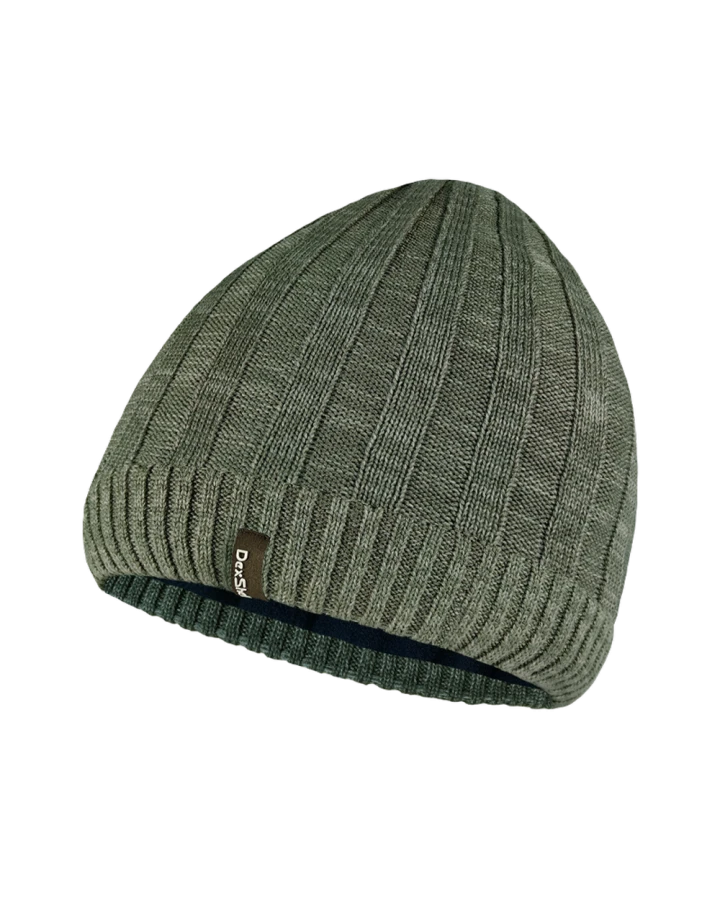 Водонепроникна шапка Dexshell Heathered Rib Knit Beanie, onesize (56-58 см), хакі