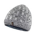 Водонепроникна шапка Dexshell Heathered Rib Knit Beanie, onesize (56-58 см), біло-сіра