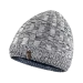 Водонепроникна шапка Dexshell Heathered Rib Knit Beanie, onesize (56-58 см), біло-сіра