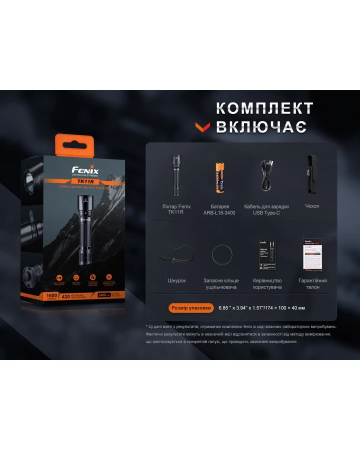 Ліхтар ручний Fenix TK11R