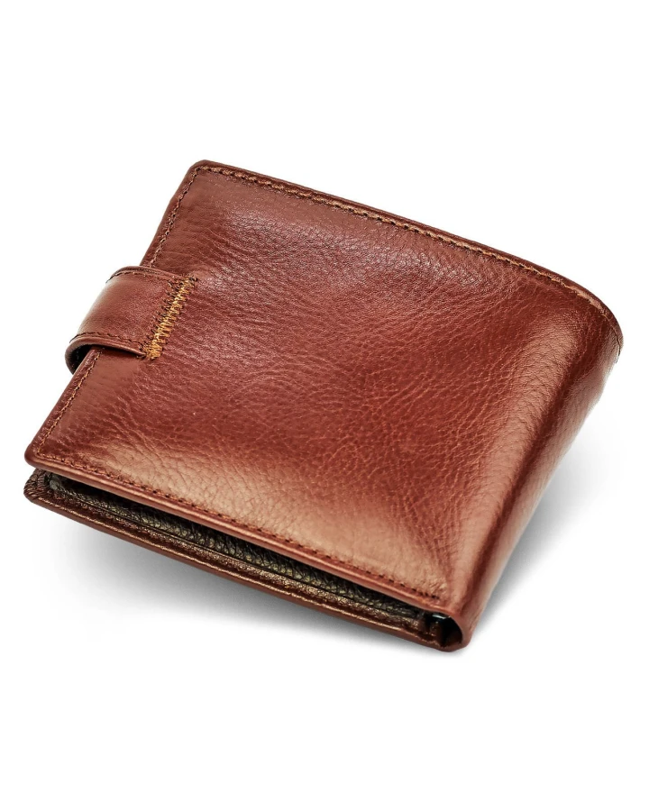 Чоловічий портмоне з натуральної шкіри ST Leather B104 Коричневий