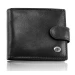 Класичне чоловіче портмоне з натуральної шкіри ST Leather В102 Чорний