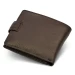 Шкіряне чоловіче портмоне на кнопці ST Leather ST104 Коричневе