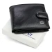 Класичне чоловіче портмоне з натуральної шкіри ST Leather В102 Чорний