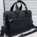 Шкіряний діловий портфель для ноутбука Delaro, чорний