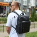 Стильний чоловічий шкіряний рюкзак Valman, чорний