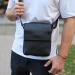 Шкіряний месенджер для чоловіка Napoli,чорий