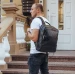 Рюкзак чоловічий шкіряний Amalfi, чорний