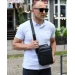Чоловіча сумка шкіряна Kian, чорна