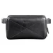 Шкіряна поясна сумка Dropbag Maxi чорна Krast BN-BAG-20-g