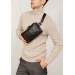 Шкіряна поясна сумка Dropbag Maxi чорна Krast BN-BAG-20-g