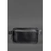 Шкіряна поясна сумка Dropbag Maxi чорна Krast BN-BAG-20-g