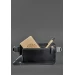 Шкіряна поясна сумка Dropbag Maxi чорна Krast BN-BAG-20-g